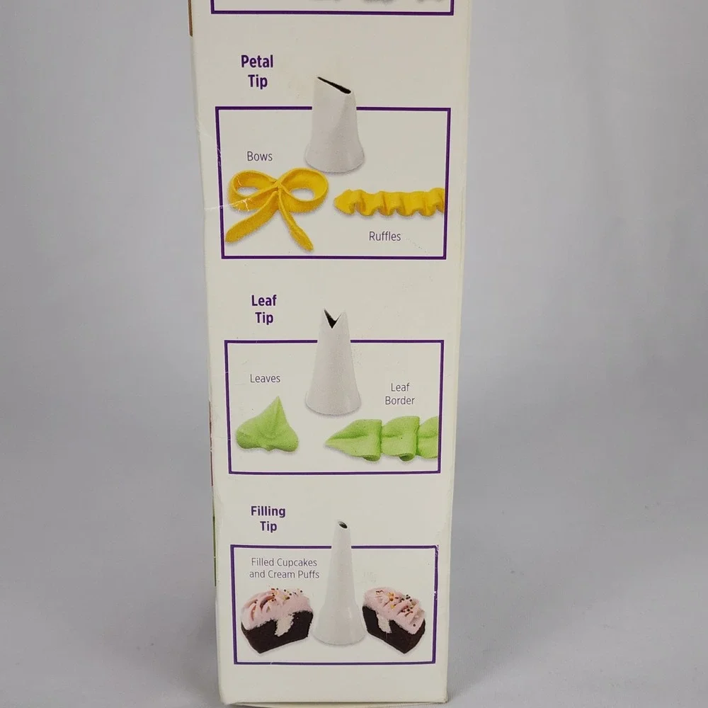 Wilton Dessert‎ Decorator Plus Cake Cookie Pastry Icing Tool 5 tips 2 Couplers